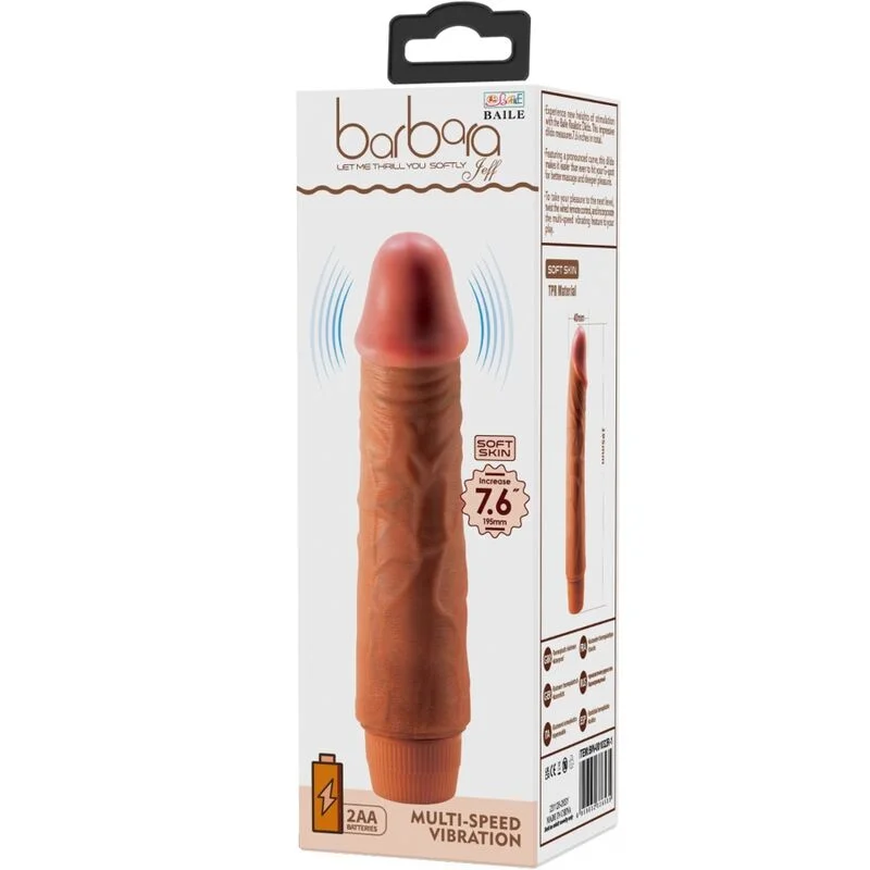 BAILE - Jeff Vibrador Realístico 19.5 Cm Mulato - Imagen 7