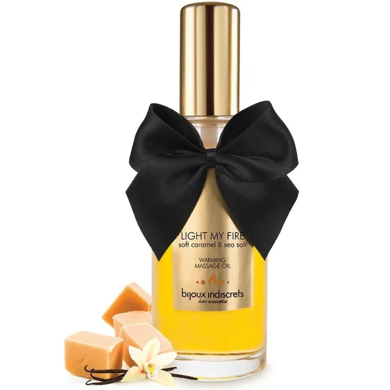 BIJOUX - Aceite Masaje Efecto Calor Aroma Caramelo - Imagen 3