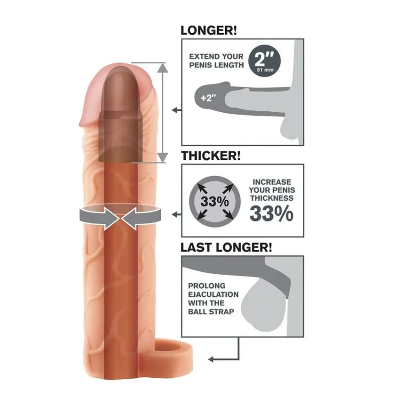 FANTASY X- Tensions - Perfect 2 Extension Pene Con Correa-- - Imagen 3