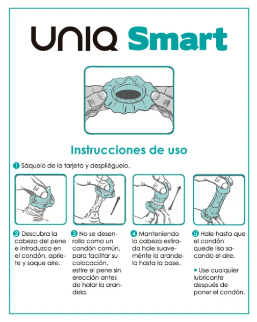 UNIQ - Smart Preservativos Pre-Erección Sin Latex 3 Unidades-- - Imagen 3