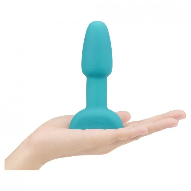 B-VIBE- Rimming Control Remoto Anal Plug Petite Teal - Imagen 3