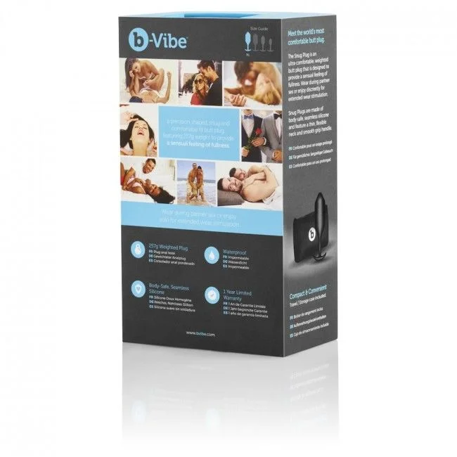B-VIBE- Snug Plug Anal 4 Negro - Imagen 4