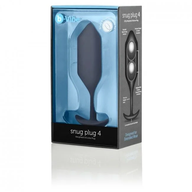 B-VIBE- Snug Plug Anal 4 Negro - Imagen 5