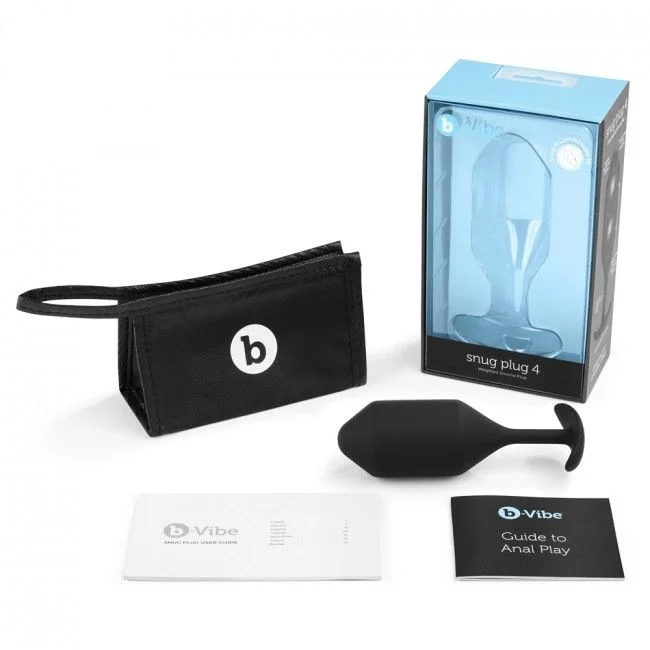 B-VIBE- Snug Plug Anal 4 Negro - Imagen 6