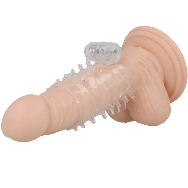 CASUAL LOVE - Ring Funda Pene Vibrador Transparente - Imagen 3