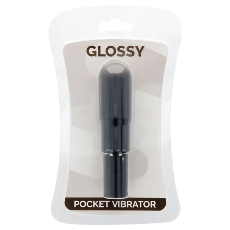 GLOSSY - Pocket Vibrador Negro - Imagen 4