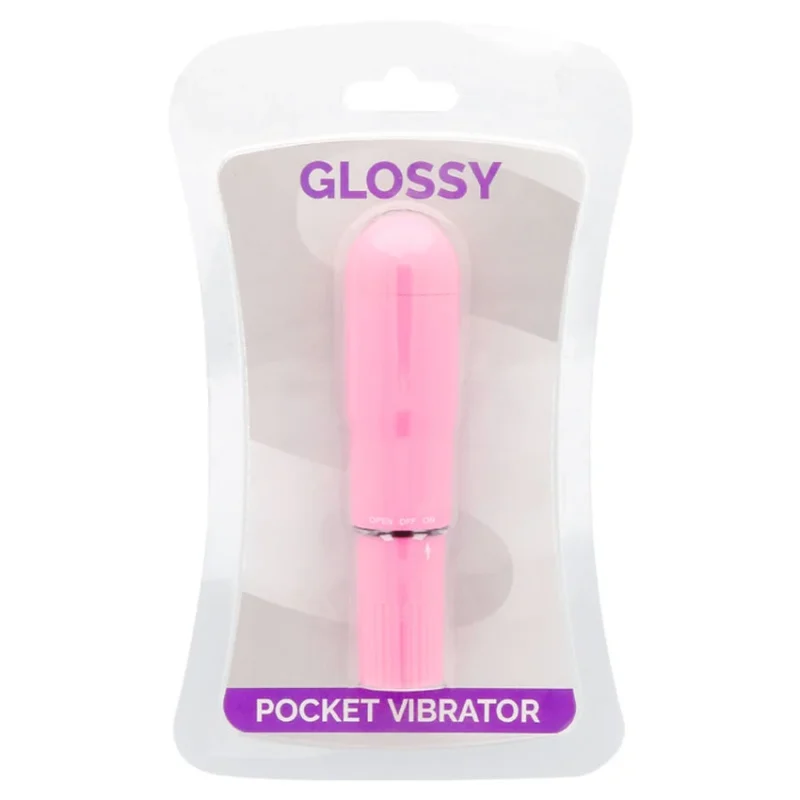 GLOSSY - Pocket Vibrador Rosa Intenso - Imagen 4