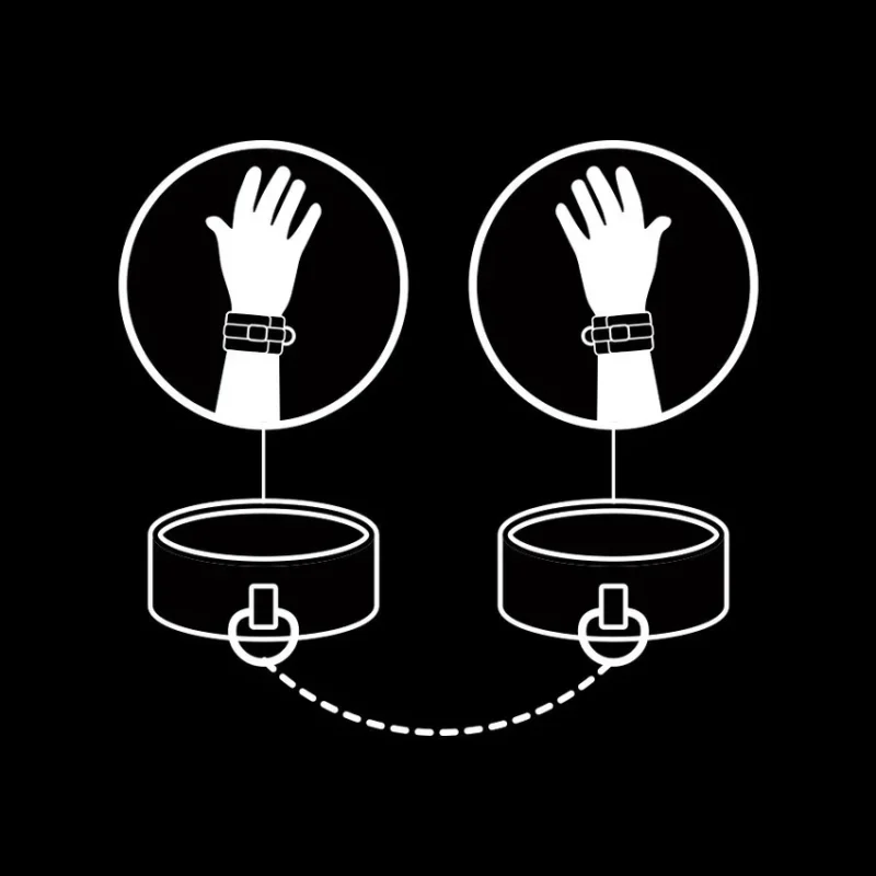 FETISH SUBMISSIVE - Esposas Cuero Vegano Con Forro De Nopreno - Imagen 10