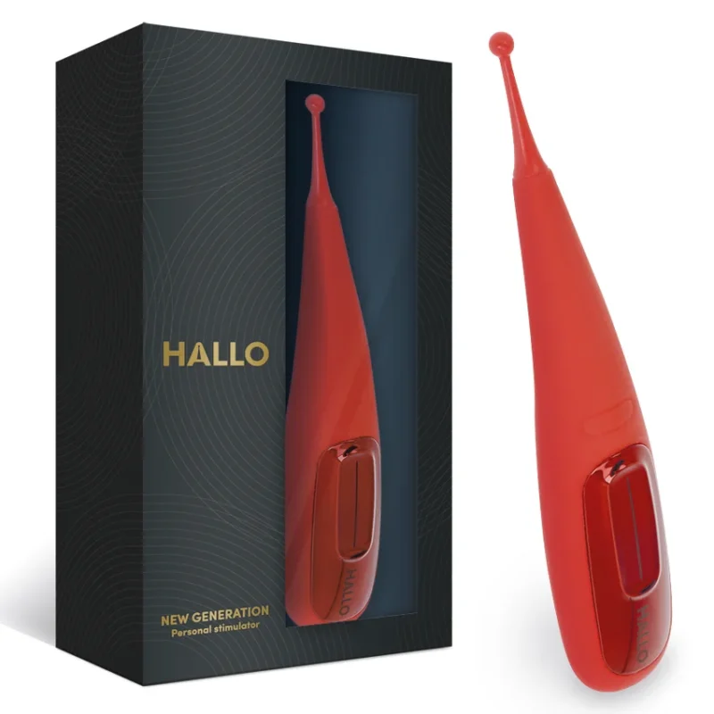 HALLO - Focus Potente Vibrador Touch Rojo - Imagen 5
