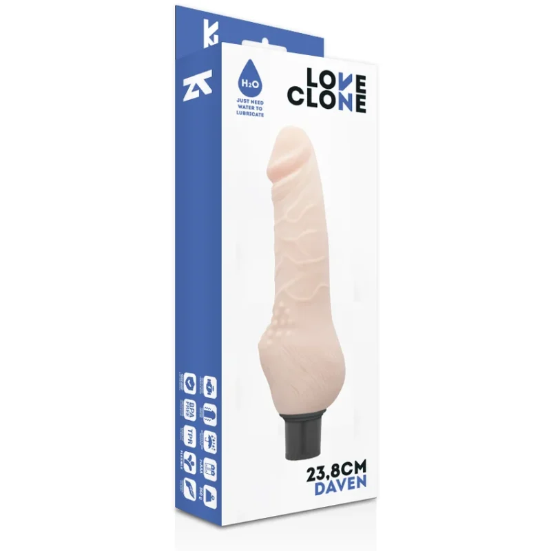 LOVECLONE - Daven Self Lubrication Realistico 23.8 Cm -O- 3.8 Cm- - Imagen 5