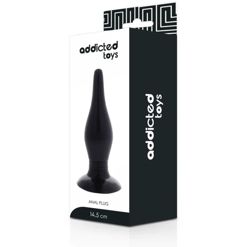 ADDICTED TOYS - Anal Plug 14.5 Cm Negro - Imagen 4