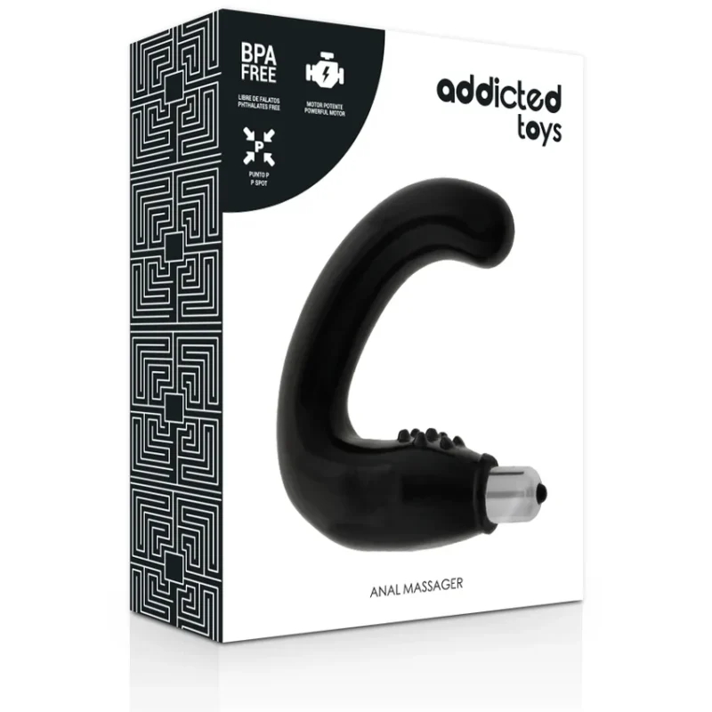 ADDICTED TOYS - Anal Massager Negro - Imagen 4