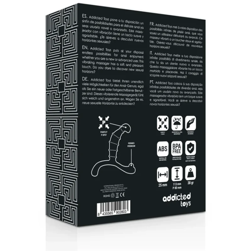 ADDICTED TOYS - Prostate Anal Pleasure Negro - Imagen 5