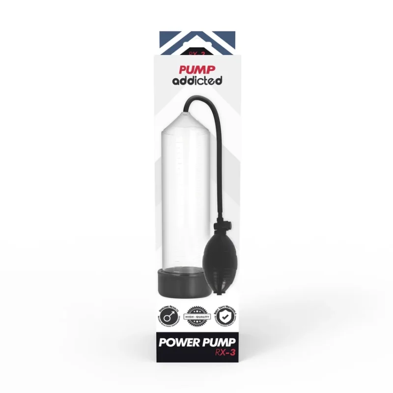 PUMP ADDICTED - Bomba Erección Rx3 Transparente - Imagen 6