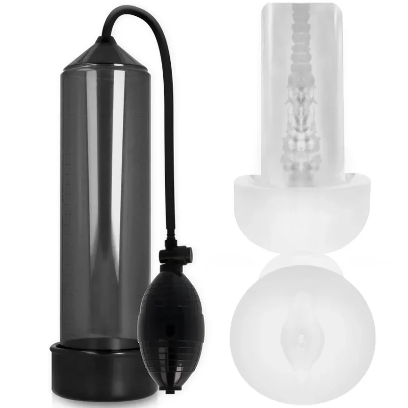 PUMP ADDICTED - Rx3 Bomba Erección Negro Con Masturbador