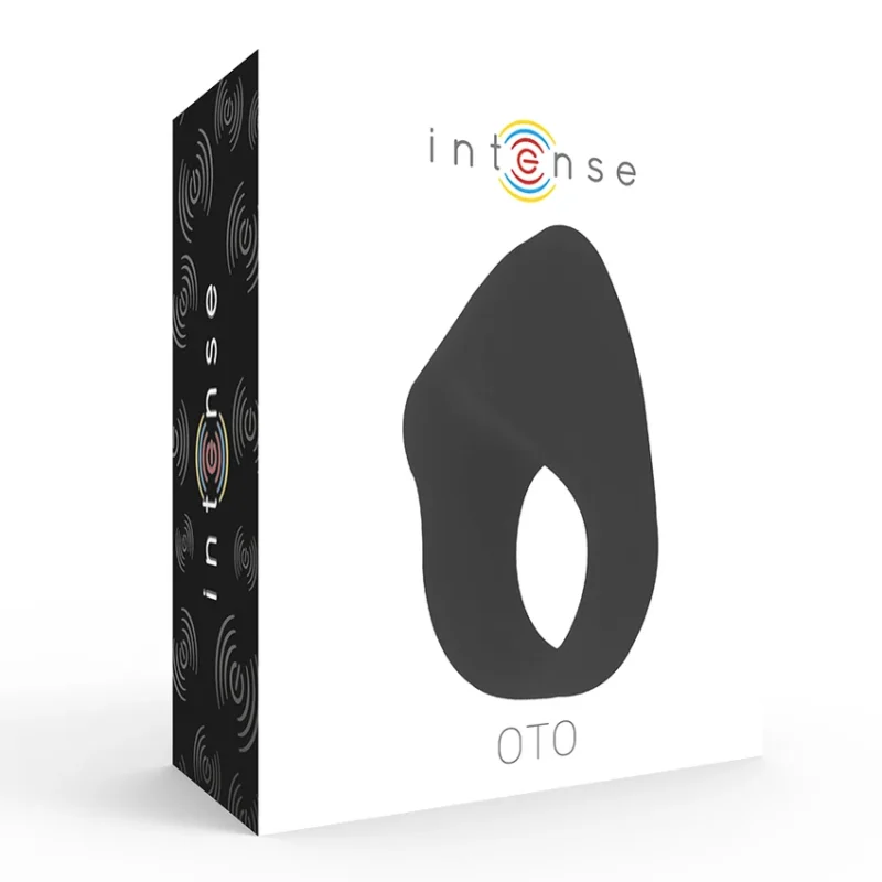 INTENSE - Oto Anillo Vibrador Recargable Negro - Imagen 6