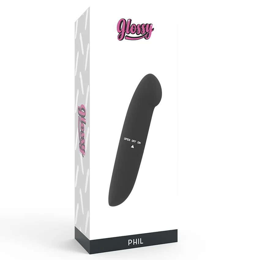 GLOSSY - Phil Vibrador Negro - Imagen 5