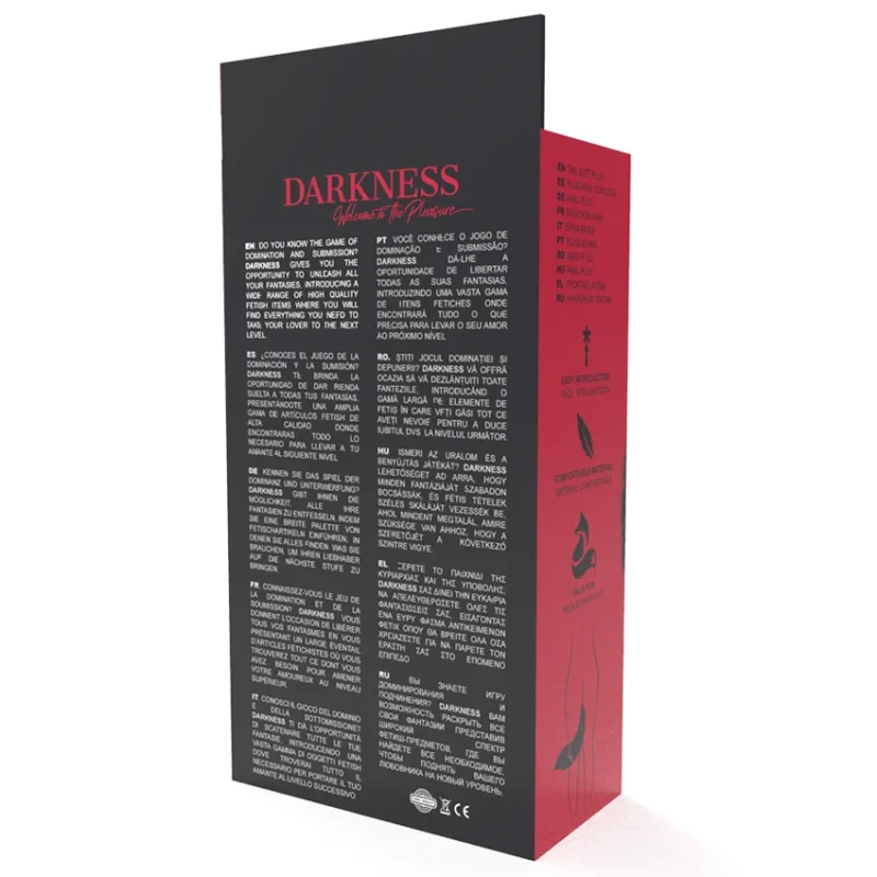 DARKNESS - Plug Anal Silver 8 Cm Con Cola Negro - Imagen 6