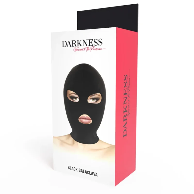 DARKNESS - Bdsm Máscara Sumisión Boca Y Ojos Negro - Imagen 4