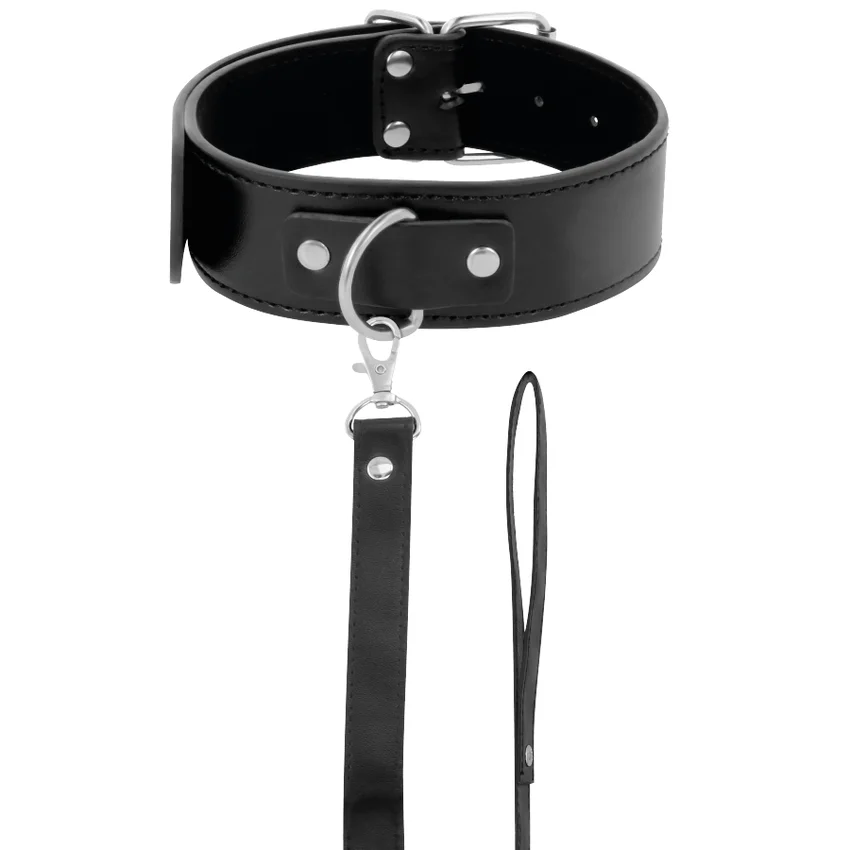 DARKNESS - Collar De Postura Con Cadena Leather - Imagen 3