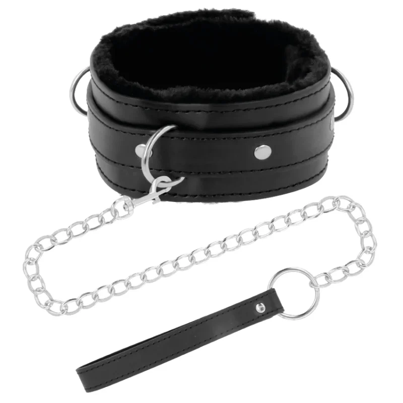 DARKNESS - Collar Confortable De Postura Con Cadena Leather - Imagen 3