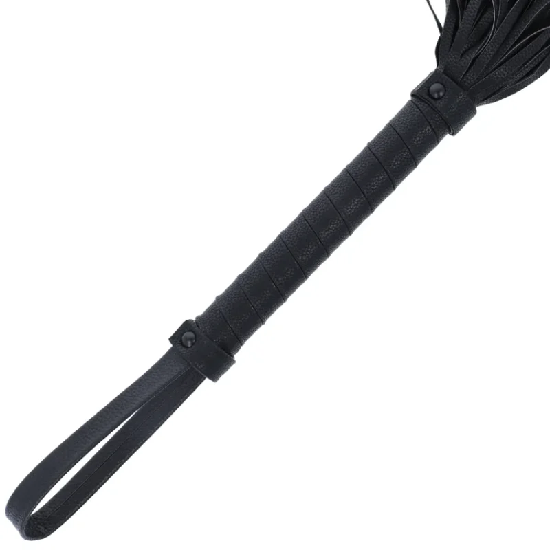 DARKNESS - Látigo Bondage Negro 42cm Leather