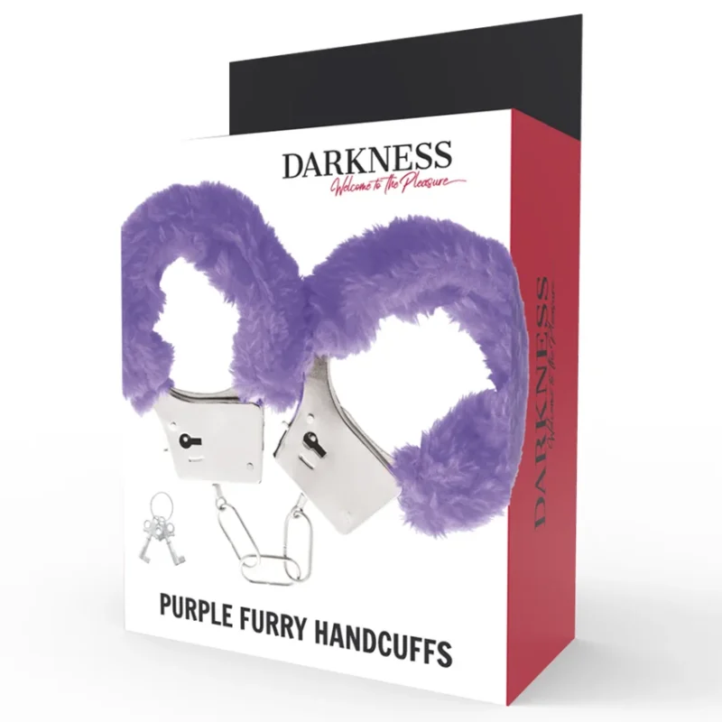 DARKNESS - Esposas Metal Forradas Lila - Imagen 3