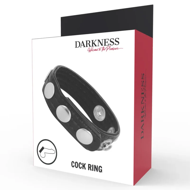 DARKNESS - Leather Anillo Erección - Imagen 5
