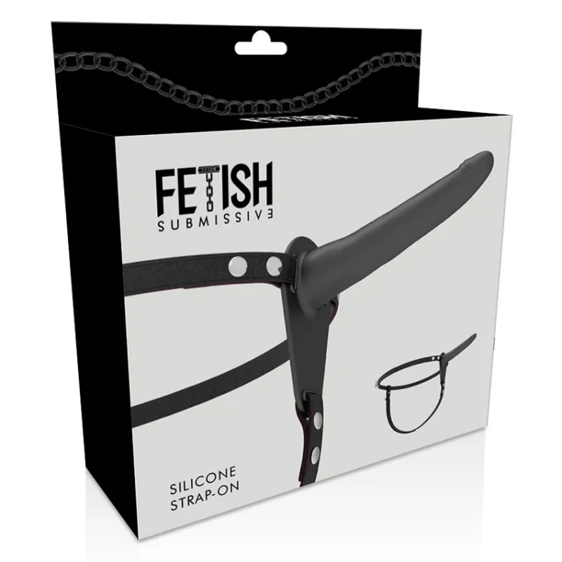 FETISH SUBMISSIVE HARNESS - Silicona Negro 15 Cm - Imagen 5