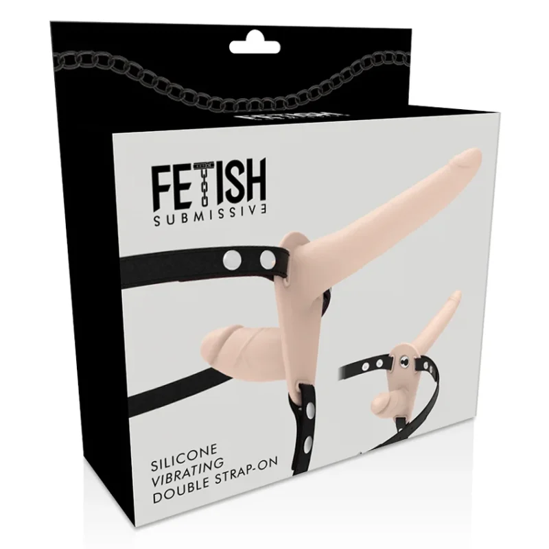 FETISH SUBMISSIVE HARNESS - Doble Penetración Vibrador Flesh Up - Imagen 7
