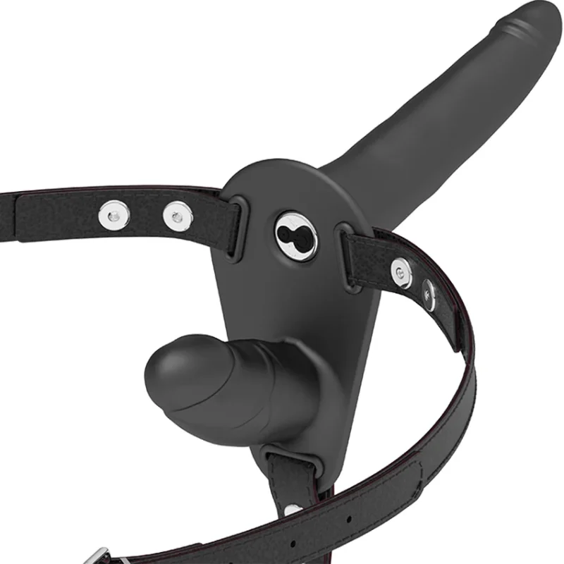 FETISH SUBMISSIVE HARNESS - Doble Penetración Vibrador Negro - Imagen 3