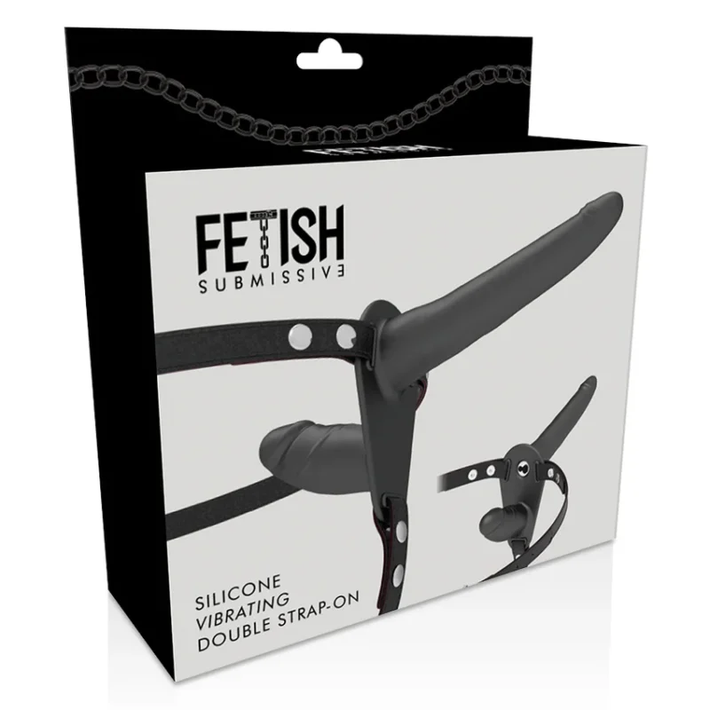 FETISH SUBMISSIVE HARNESS - Doble Penetración Vibrador Negro - Imagen 7