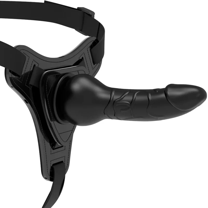 FETISH SUBMISSIVE HARNESS - Silicona Negro Realistic 16 Cm - Imagen 5