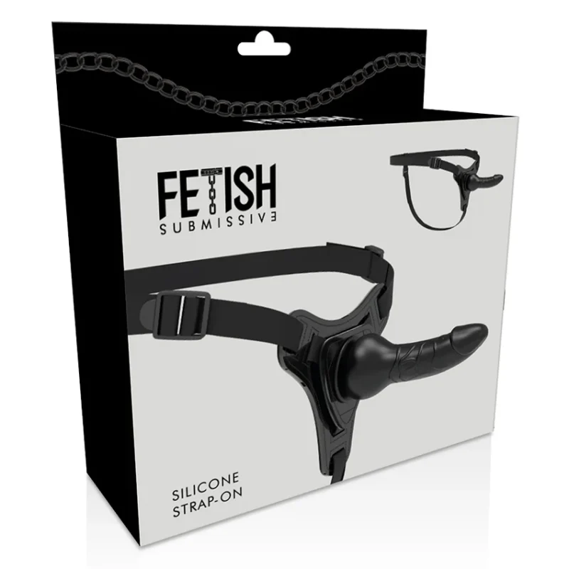 FETISH SUBMISSIVE HARNESS - Silicona Negro Realistic 16 Cm - Imagen 6