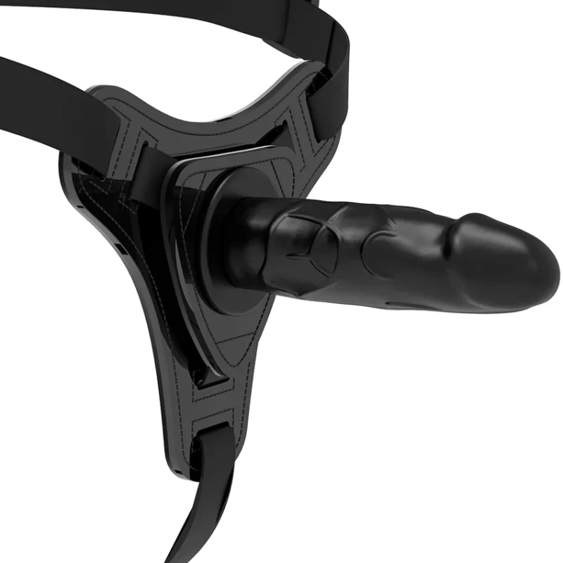 FETISH SUBMISSIVE HARNESS - Silicona Negro Realistic 15 Cm - Imagen 4