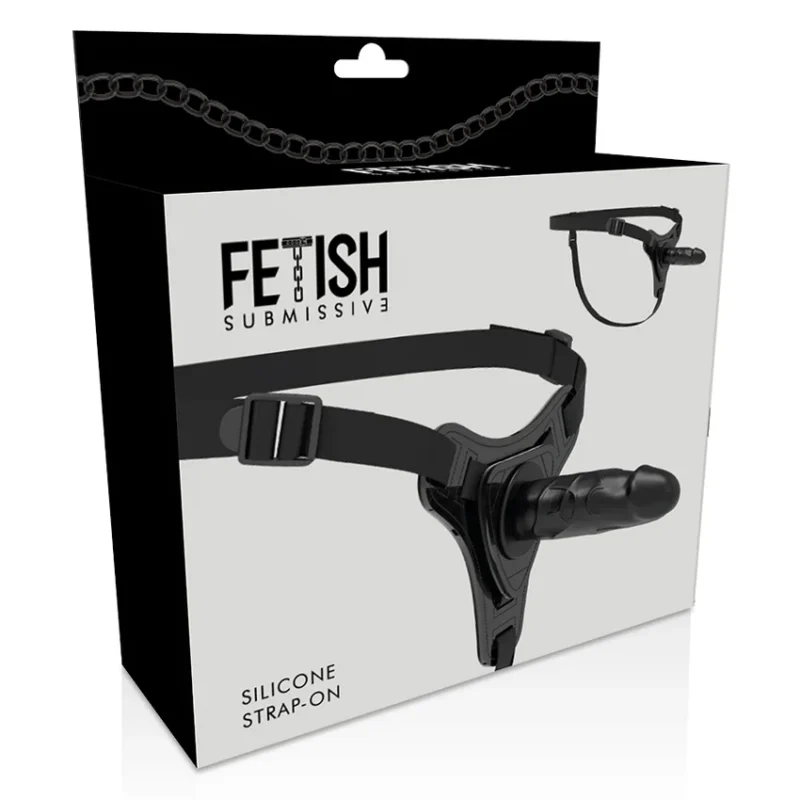 FETISH SUBMISSIVE HARNESS - Silicona Negro Realistic 15 Cm - Imagen 6