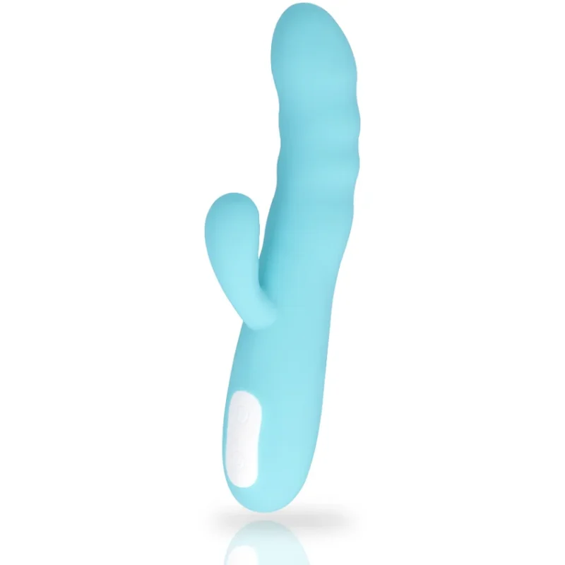 MIA - Eiffel Vibrador Rotador Azul Turquesa - Imagen 4