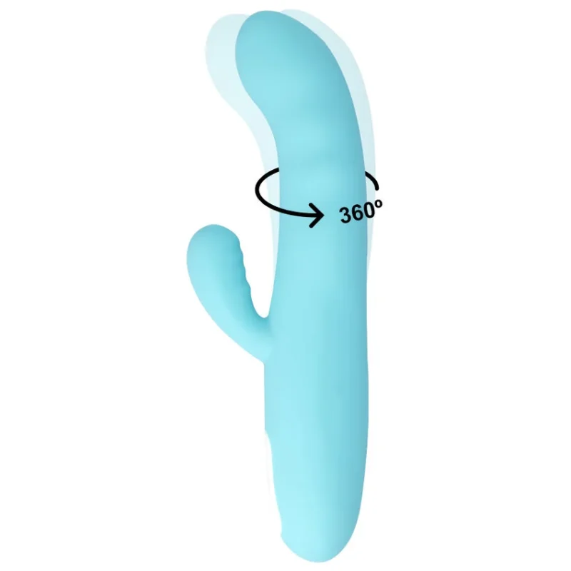 MIA - Eiffel Vibrador Rotador Azul Turquesa - Imagen 6