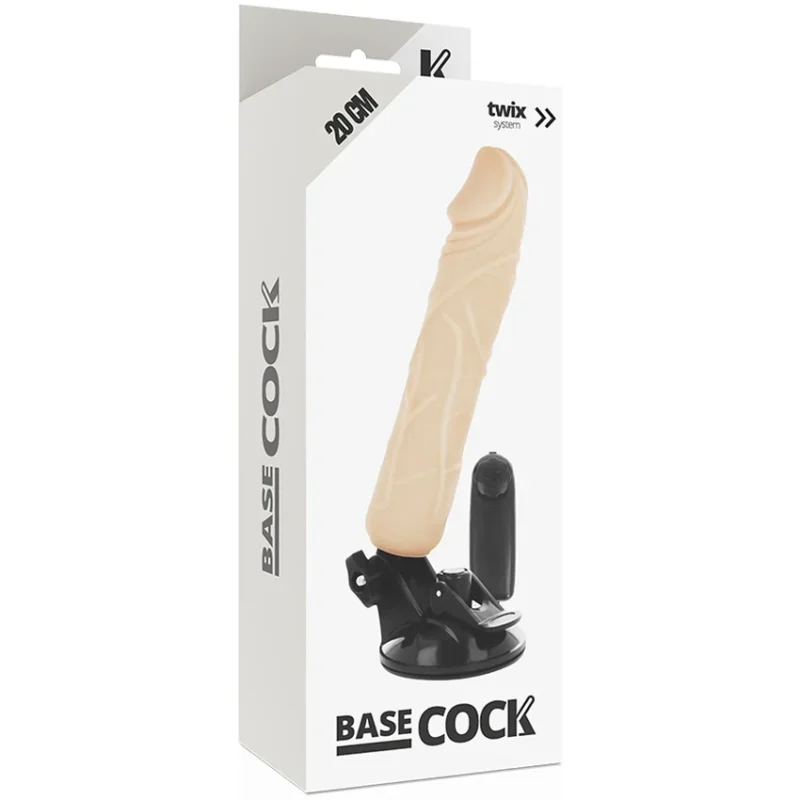 BASECOCK - Vibrador Realistico Control Remoto Natural 20 Cm -O- 4 Cm- - Imagen 5