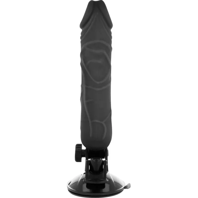 BASECOCK - Vibrador Realistico Control Remoto Negro 20 Cm -O- 4 Cm- - Imagen 4