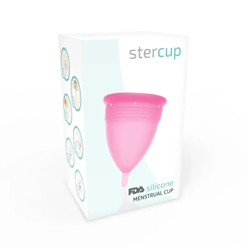 STERCUP - Copa Menstrual Fda Silicona Rosa - Talla L-- - Imagen 6