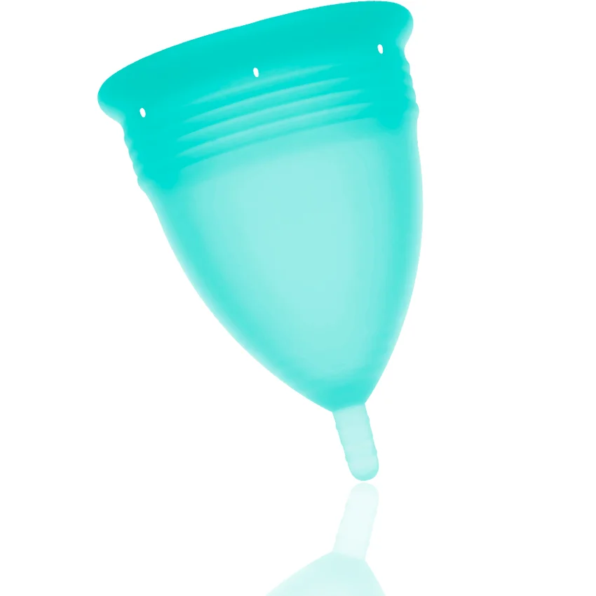 STERCUP - Copa Menstrual Fda Silicona Aquamarina - Talla L-- - Imagen 3