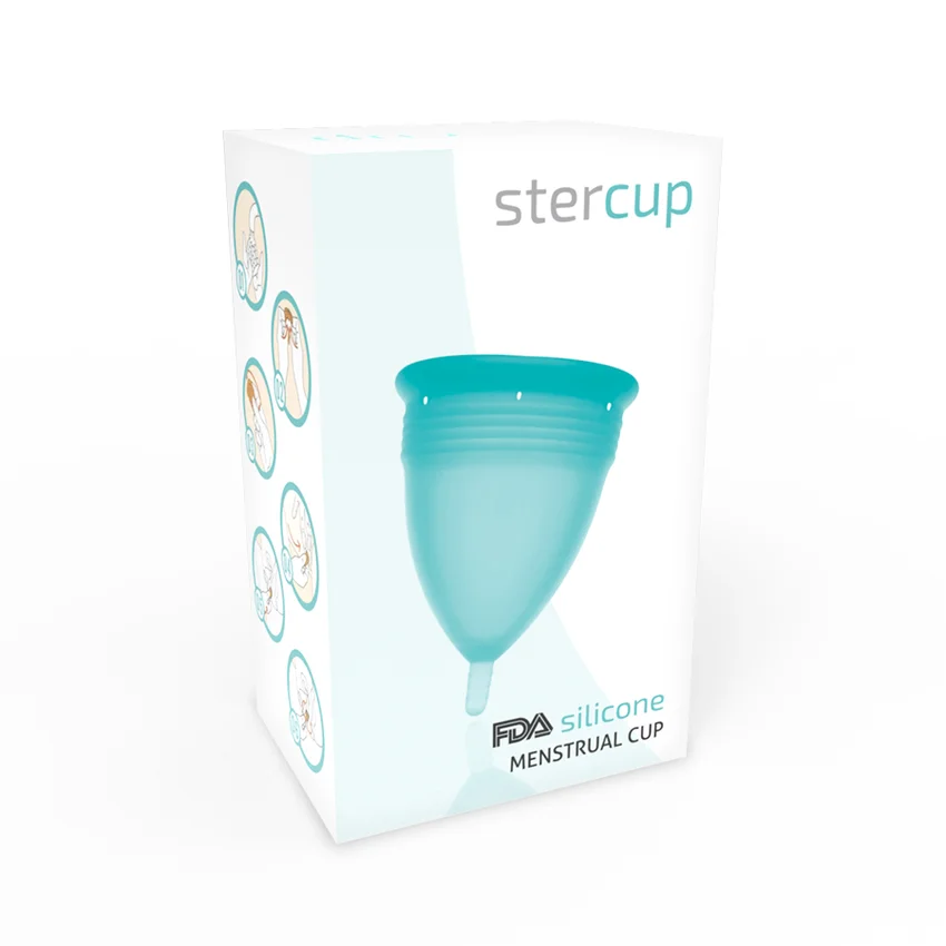 STERCUP - Copa Menstrual Fda Silicona Aquamarina - Talla L-- - Imagen 6