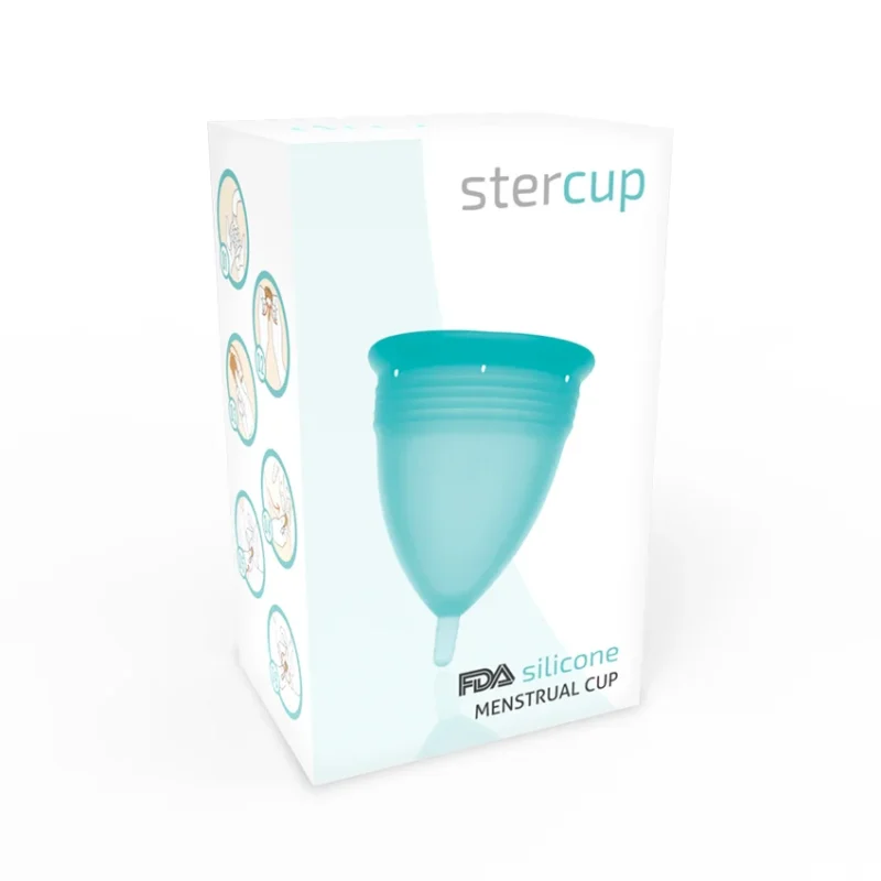 STERCUP - Copa Menstrual Fda Silicona Aquamarina - Talla S-- - Imagen 6