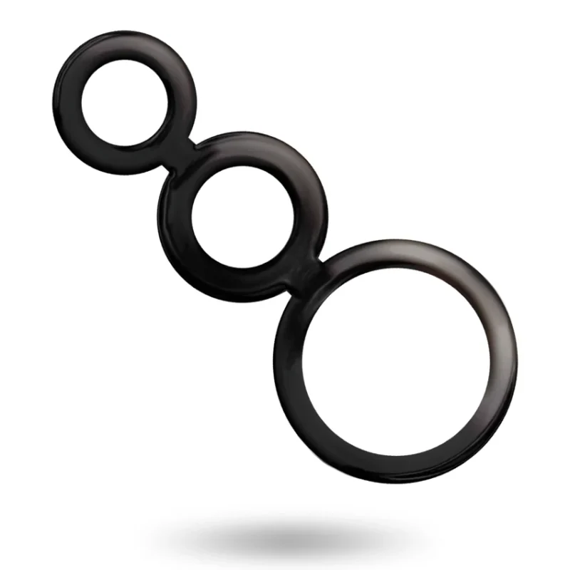 ADDICTED TOYS - Set Anillos Pene Y Testiculos - Ahumado-- - Imagen 4