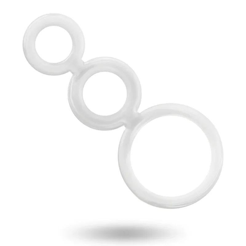 ADDICTED TOYS - Set Anillos Pene Y Testiculos Clear - Imagen 4