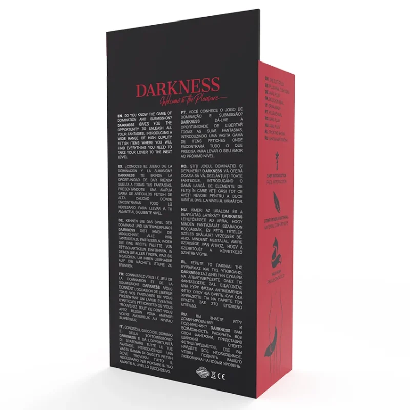 DARKNESS - Plug Anal Silicona Con Cola Blanca - Imagen 5