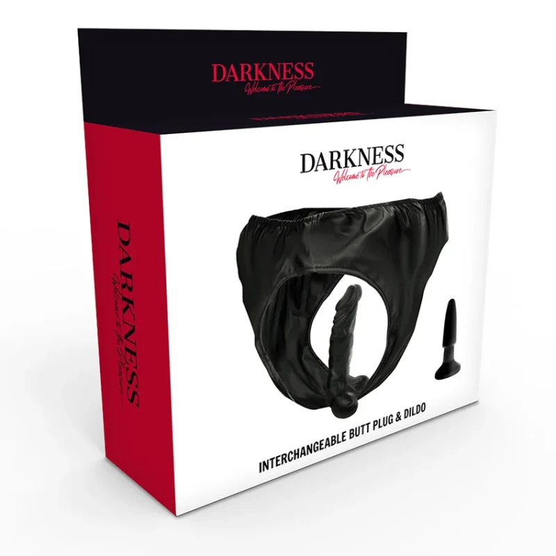 DARKNESS - Panties Con Plug Y Dildo Intercambiable - Imagen 5