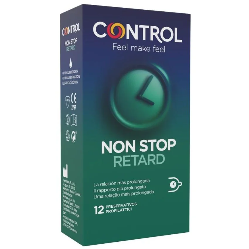 CONTROL - Non Stop Retard Preservativos 12 Unidades