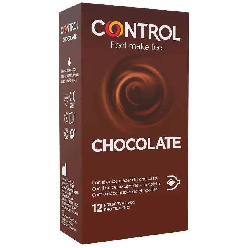 CONTROL - Chocolate Preservativos 12 Unidades